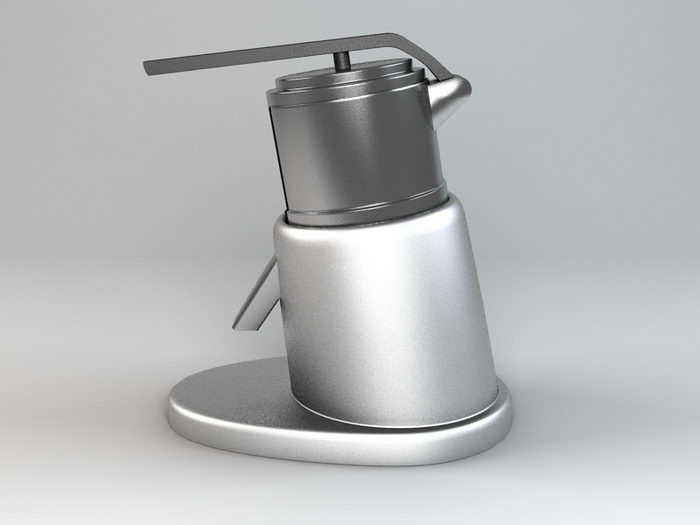 Hand Juicer 3d rendering