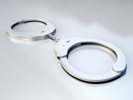 Police Handcuffs 3d model preview