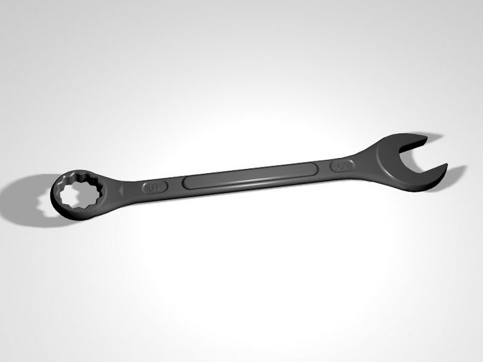 Open-end Wrench 3d rendering