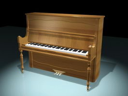 Upright Piano 3d model preview