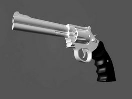 Revolver Gun 3d model preview