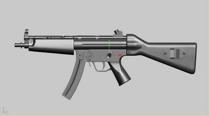 Heckler & Koch MP5 3d rendering