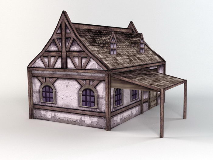 Old Folk House 3d rendering