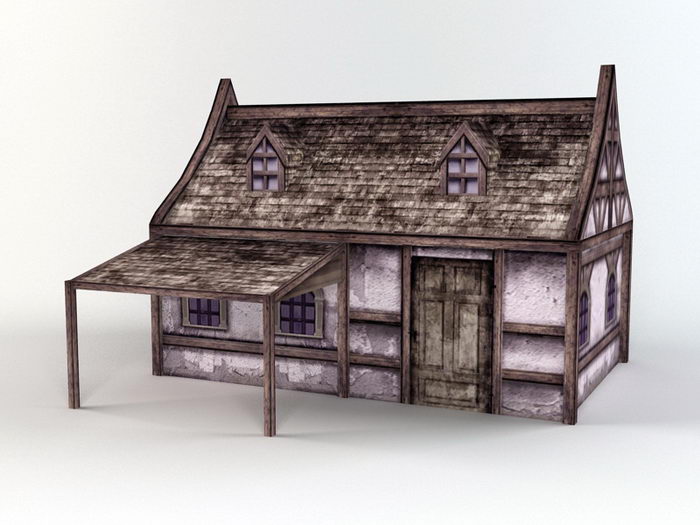 Old Folk House 3d rendering