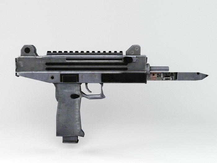 UZI Submachine Gun 3d rendering