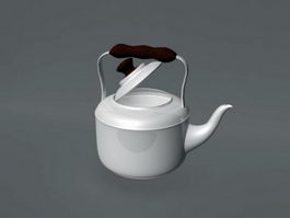 Stainless Steel Kettle 3d model preview