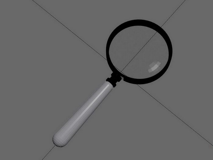 Magnifying Glass 3d rendering