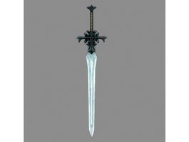 Knights Cross Sword 3d model preview