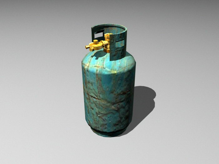 LP Gas Cylinder 3d rendering