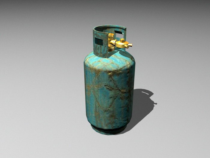 LP Gas Cylinder 3d rendering