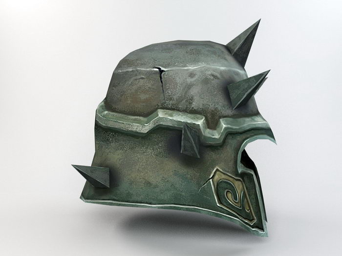 Middle Age Helmet 3d rendering