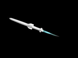 Flying Missile 3d model preview