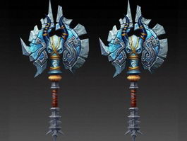 Evil War Axe 3d model preview