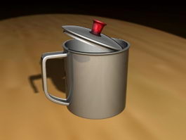 Stainless Steel Drinking Cup 3d model preview