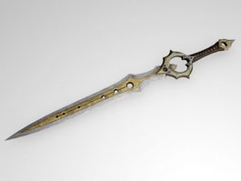 Infinity Blade Sword 3d model preview