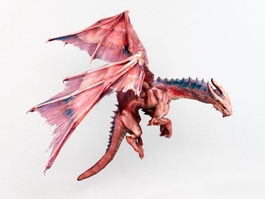 Fire Dragon 3d model preview