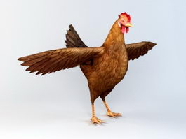 Chicken 3d model free download - cadnav.com