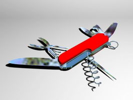 Swiss Army Knife 3d model preview
