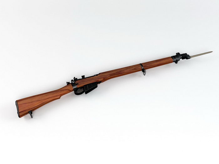 Type 38 Rifle 3d rendering
