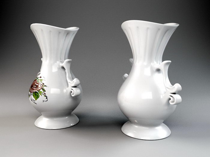 Ceramic Vases 3d rendering
