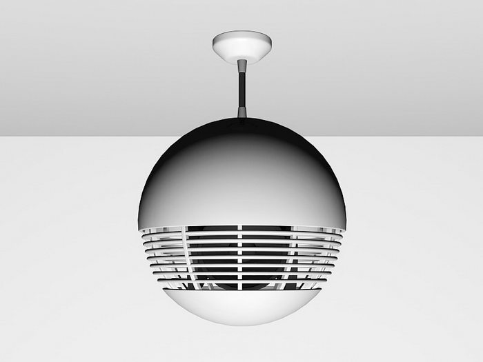 Ball Ceiling Speaker 3d rendering