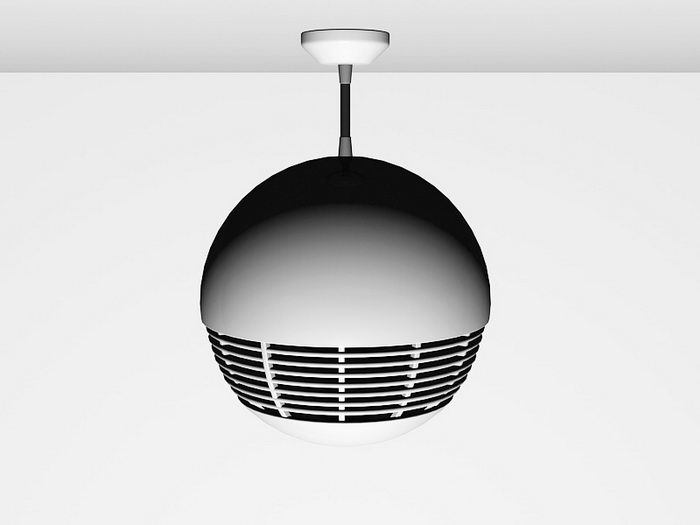 Ball Ceiling Speaker 3d rendering