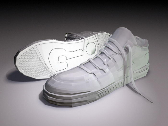 Basketball Sneakers 3d rendering