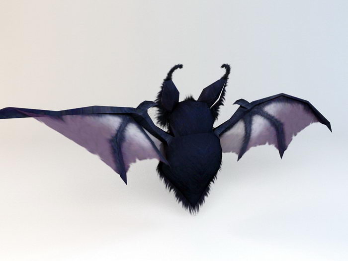 Scary Anime Bat 3d rendering