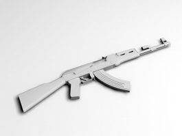 AK-47 Assault Rifle 3d model preview