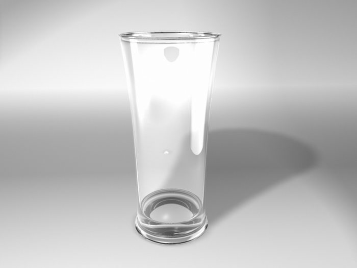 Beverage Glass 3d rendering