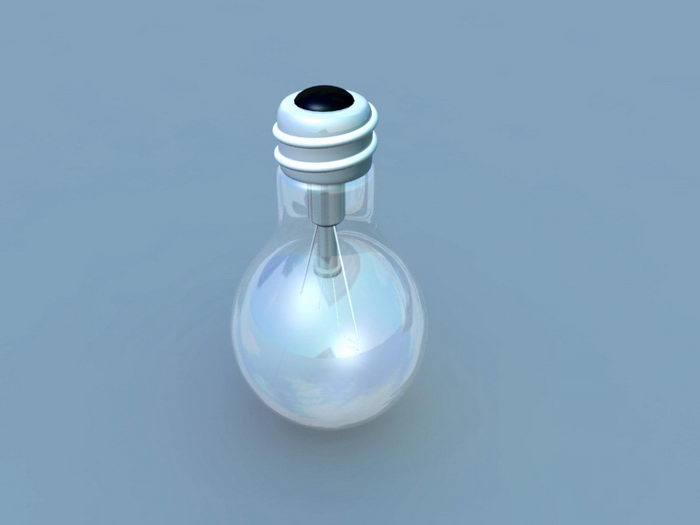 Light Bulb 3d rendering