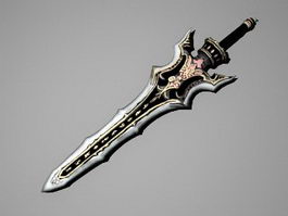 Anime Magic Sword 3d model preview