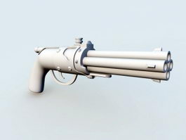 Blunderbuss Pistol 3d model preview