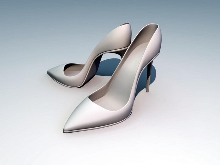 High-heeled Dress Shoes 3d rendering