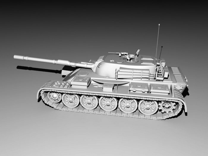 Main Battle Tank 3d rendering