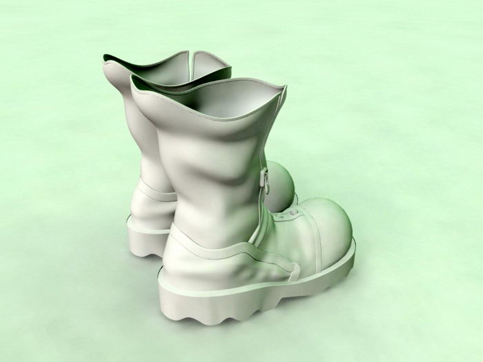 Pair of Boots 3d rendering