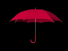 Red Umbrella 3d model preview