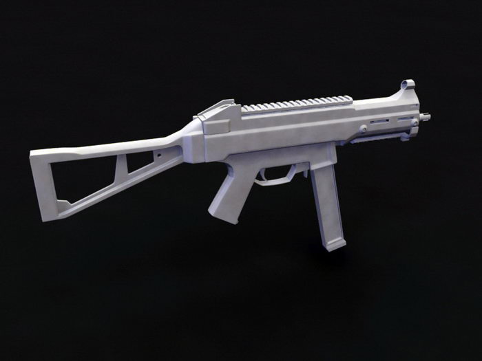 UMP45 Submachine Gun 3d rendering