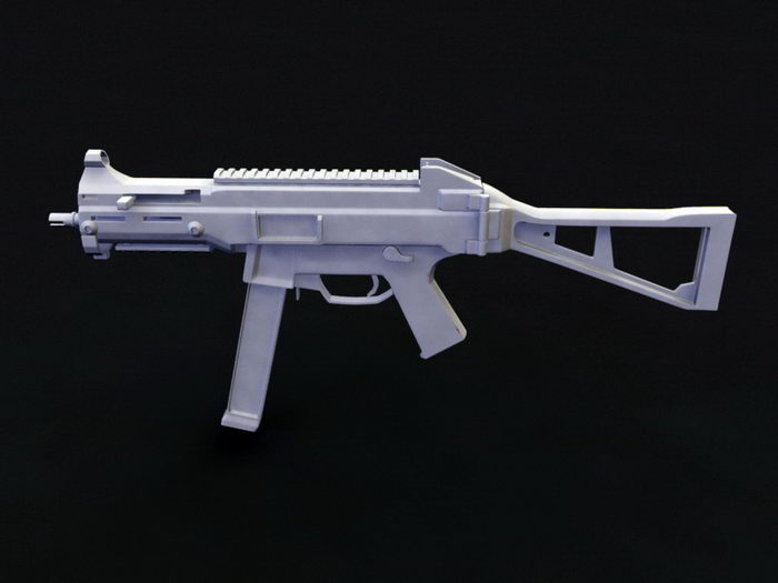 UMP45 Submachine Gun 3d rendering