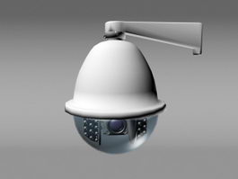 Dome CCTV Camera 3d model preview