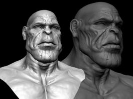 Thanos Head 3d preview