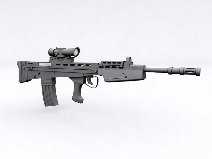 L85 Rifle 3d rendering