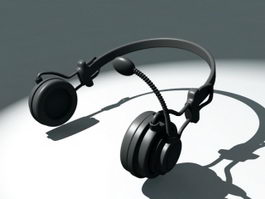 Wireless Headset 3d model preview