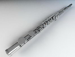 Western Concert Flute 3d model preview