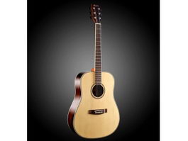 Acoustic Bass Guitar 3d preview