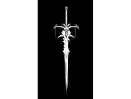 Frostmourne Lich King Arthas Sword 3d model preview