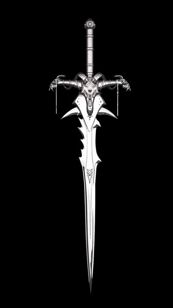 Frostmourne Lich King Arthas Sword 3d model Maya files free download ...