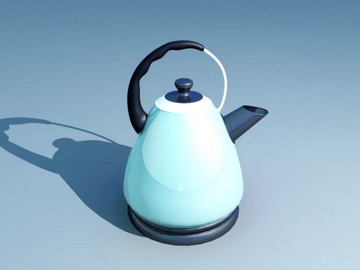 Electric Teakettle 3d rendering