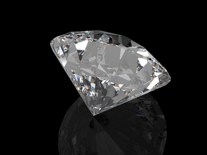 Brilliant Diamond 3d rendering