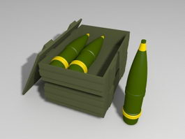 Artillery Shells 3d model preview